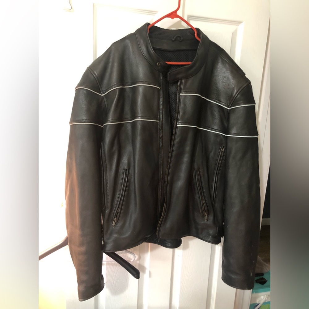 Heavy Leather Motorcycle jacket men’s XL